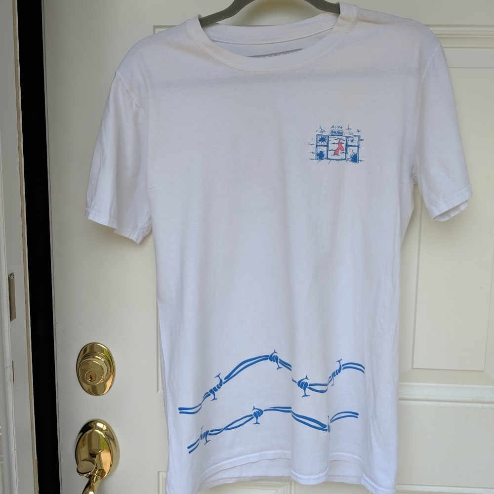 Pink dolphin white t-shirt zumiez
